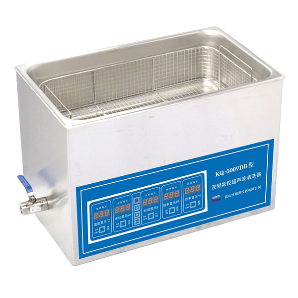 昆山舒美超聲波清洗器KQ-500VDB臺式雙頻數(shù)控超聲波清洗機